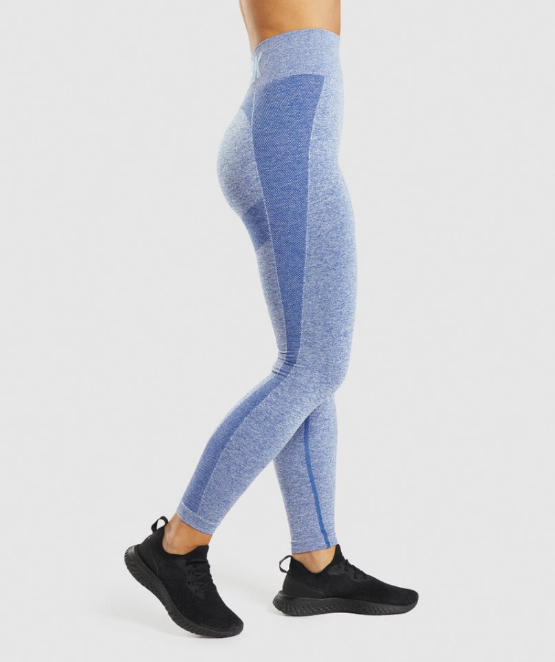 Women's Gymshark Flex High Waisted Leggings Blue | CA 05N618